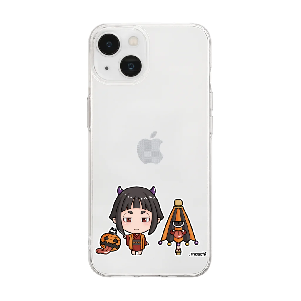 mocchi’s workshopの和ロウィン Soft Clear Smartphone Case