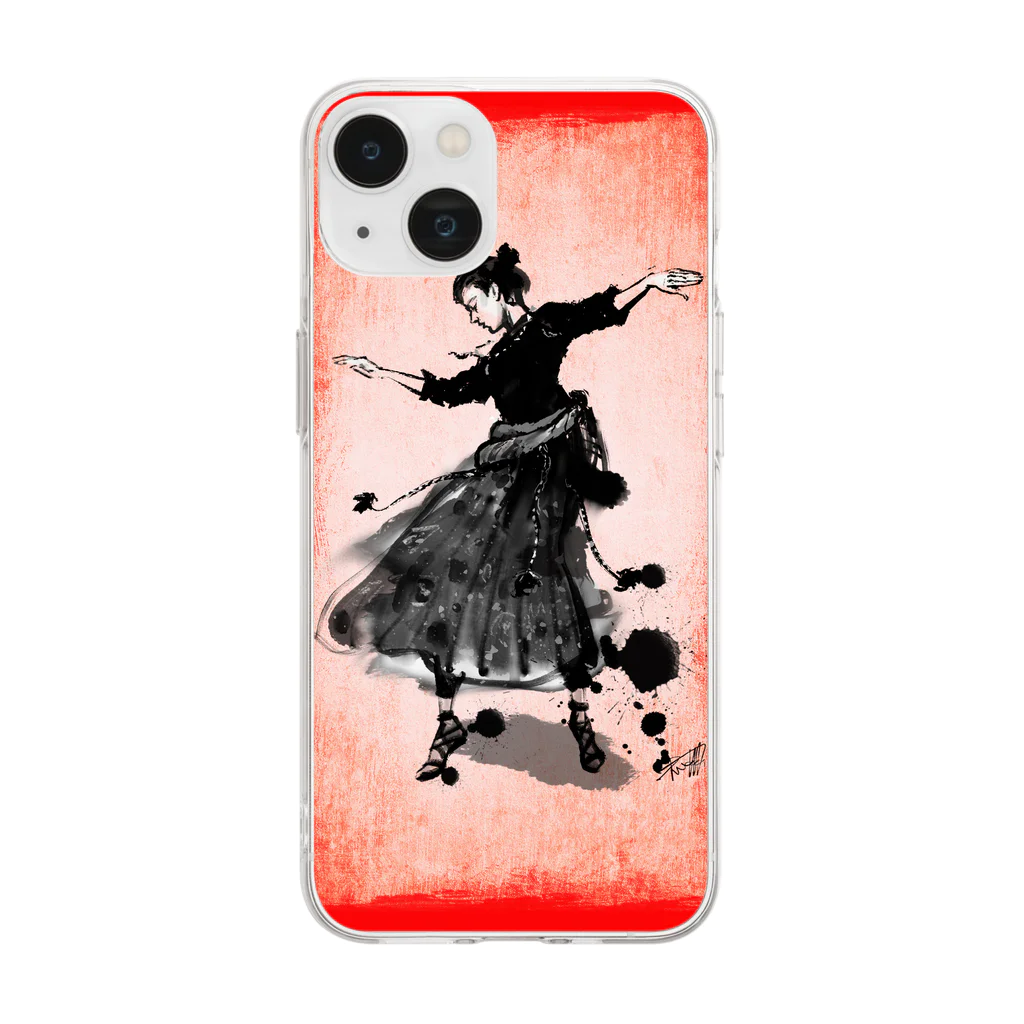 MATIUSのTibetan dance Soft Clear Smartphone Case