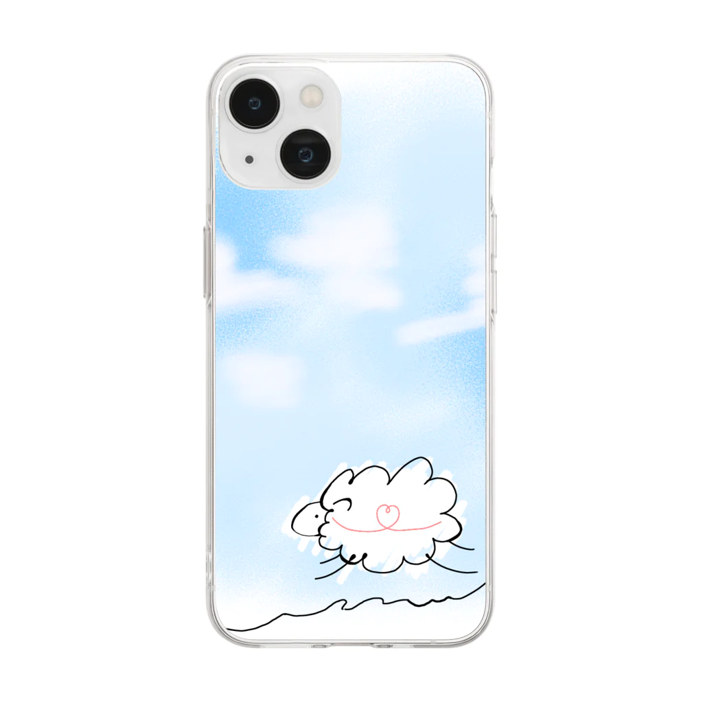 リオメタ・テトラの今日も走るよひつじくん(ソフト) Soft Clear Smartphone Case