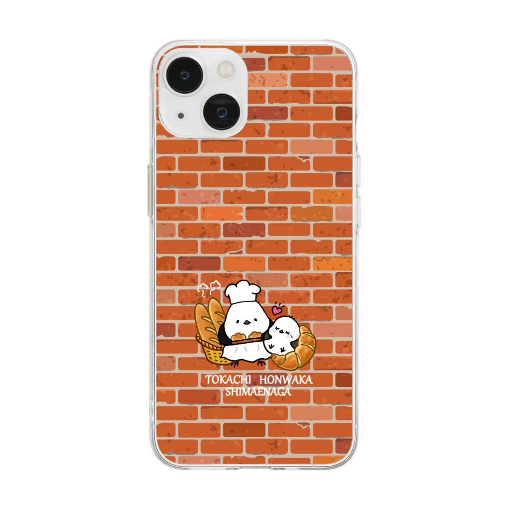 crystal-koaraの十勝ほんわかシマエナガ【Bakery】 Soft Clear Smartphone Case