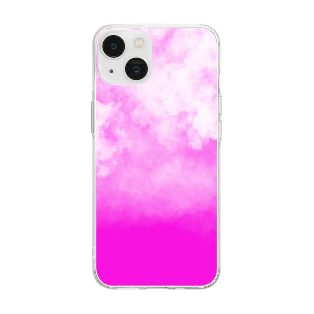 IHYLIのSky/pink Soft Clear Smartphone Case