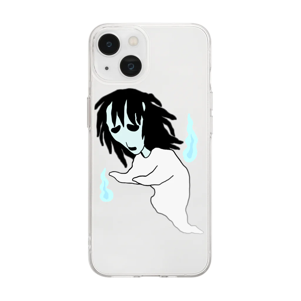 leskaの幽ちゃん Soft Clear Smartphone Case