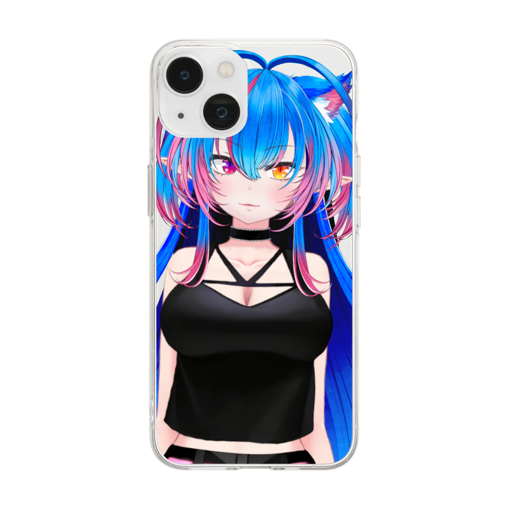 リネイル@Vtuber　のパンク衣装シリーズ１ Soft Clear Smartphone Case