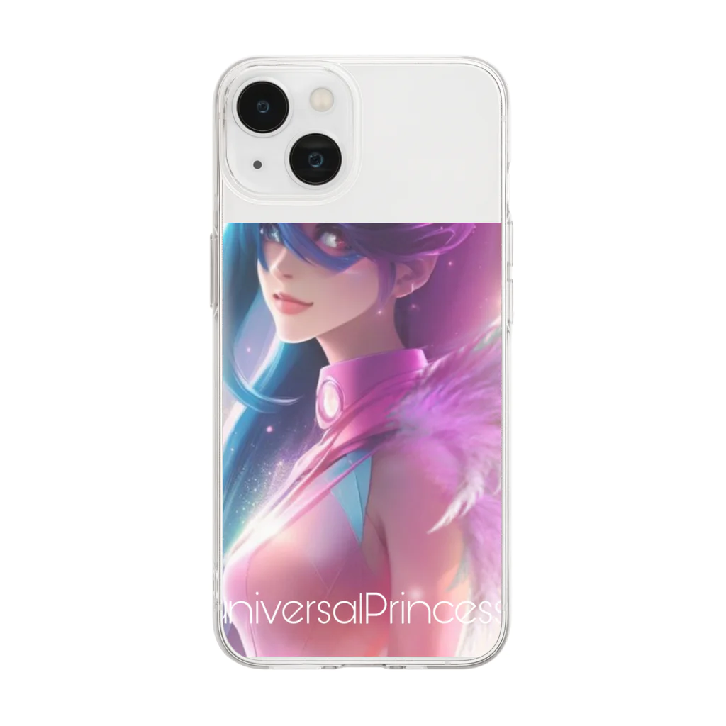 💖宇宙整体♪🌈♪こころからだチャンネル♪💖のuniversalPrincess Beauty with Enchanted Wings Soft Clear Smartphone Case