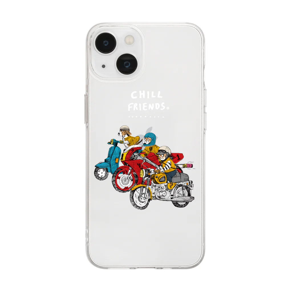 MAiのCHILL FRIENDS_バイカーズ Soft Clear Smartphone Case