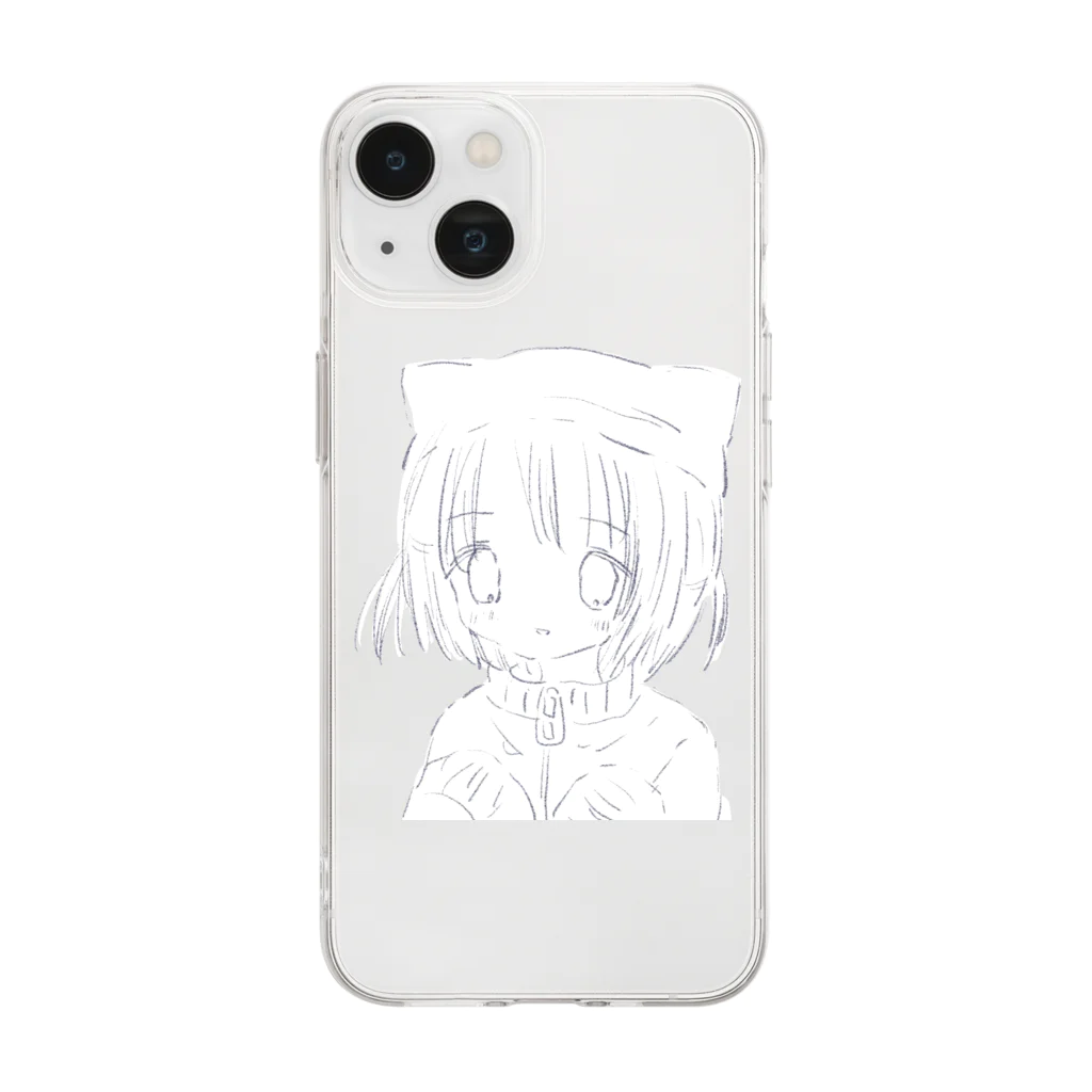 あくむ病院のふわねこ・しんどろ～む Soft Clear Smartphone Case