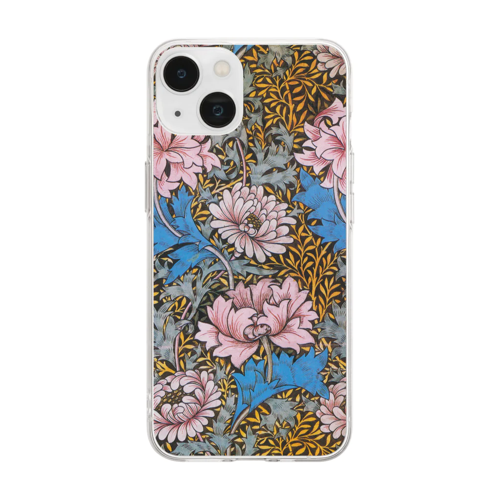 世界美術商店の菊 / Chrysanthemum Soft Clear Smartphone Case