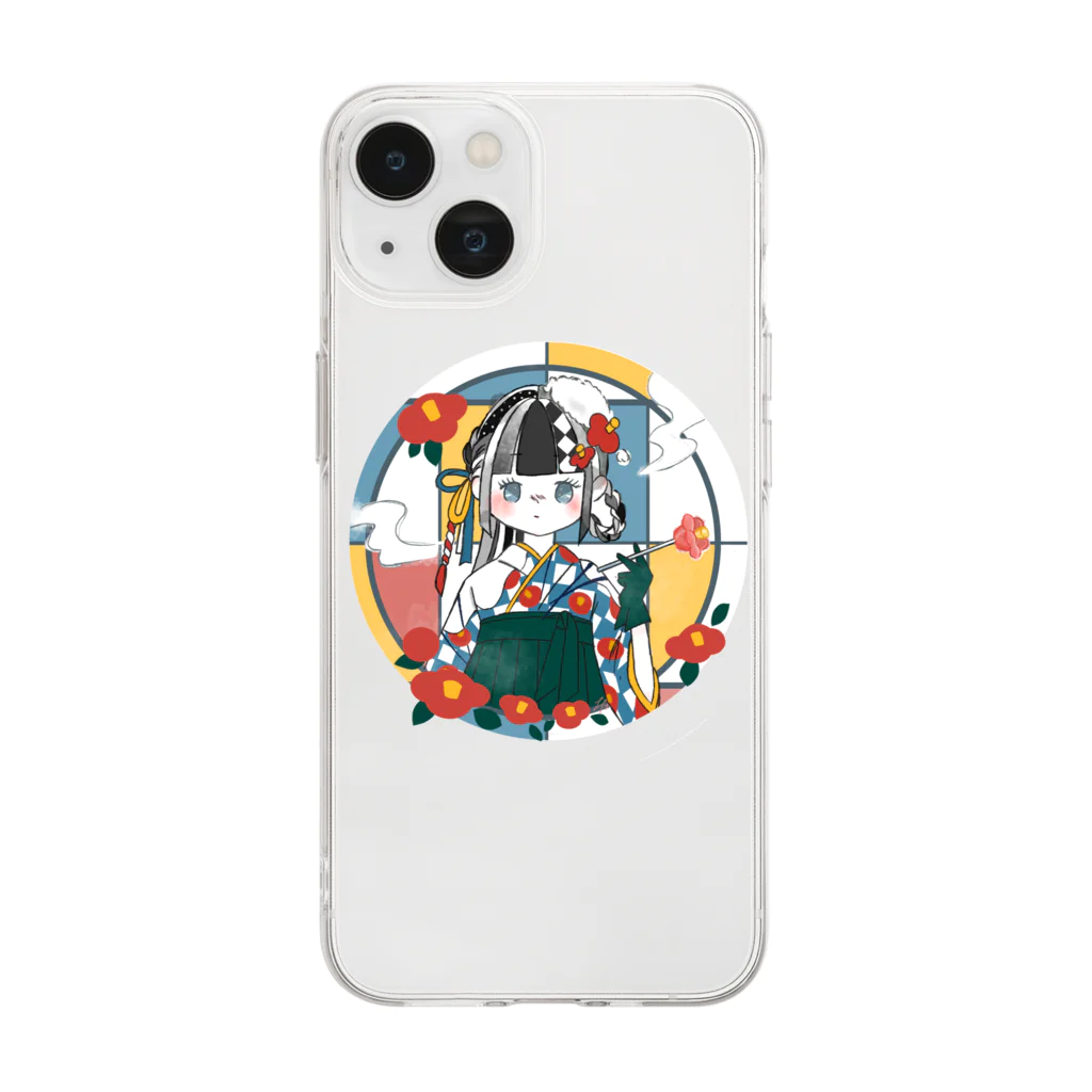 hirororo2x6の大正浪漫椿姫 Soft Clear Smartphone Case