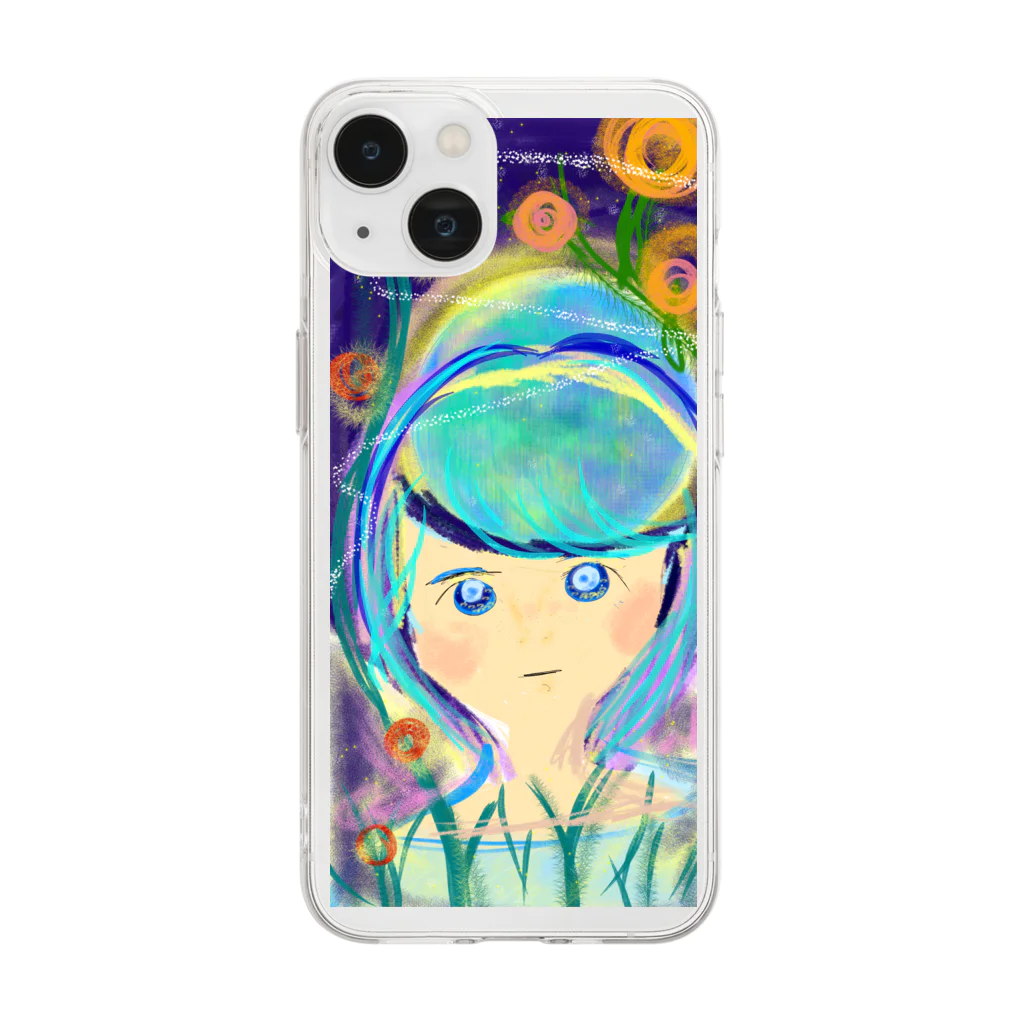 masamin minの宇宙から来たのは、女の子 Soft Clear Smartphone Case