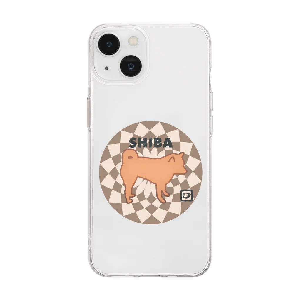 ZUKINDOGSの忍犬やまと印のSHIBAさん Soft Clear Smartphone Case