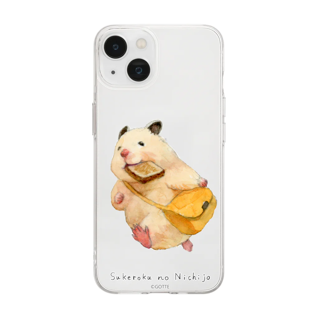 GOTTE🐹STOREの助六の日常（ちゅこく） Soft Clear Smartphone Case