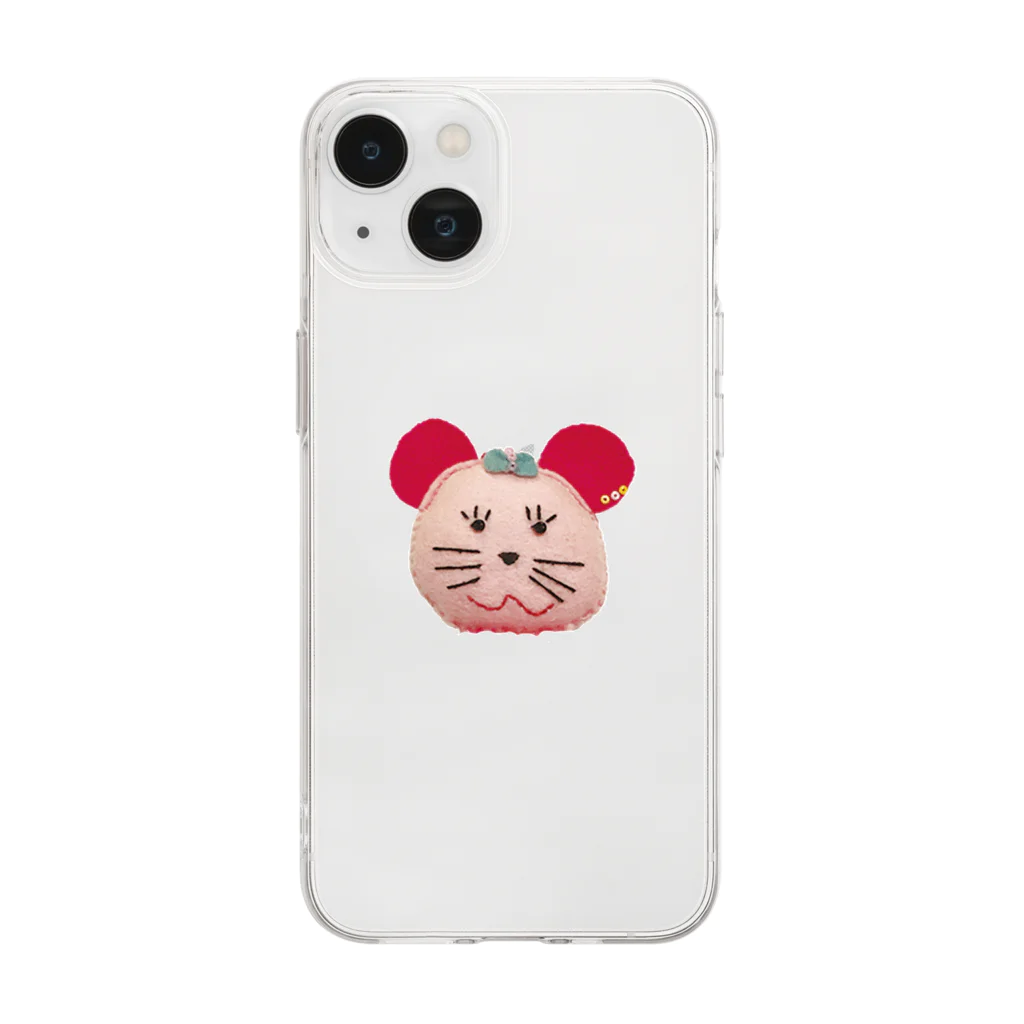 ちゅーこちゅーこのおみせやさんのオカンがつくったネズミ・ちゅーこちゅーこ Soft Clear Smartphone Case