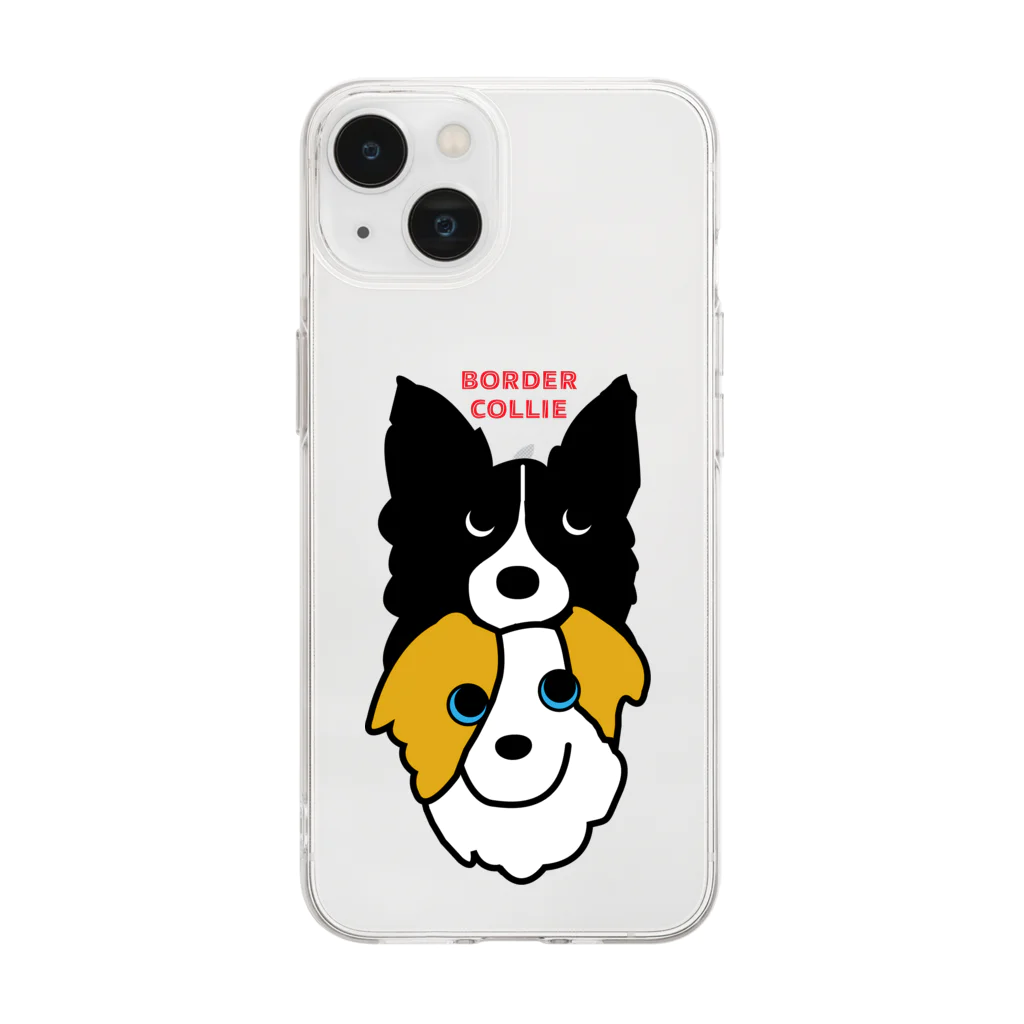 Bordercollie StreetのSLN-b Soft Clear Smartphone Case