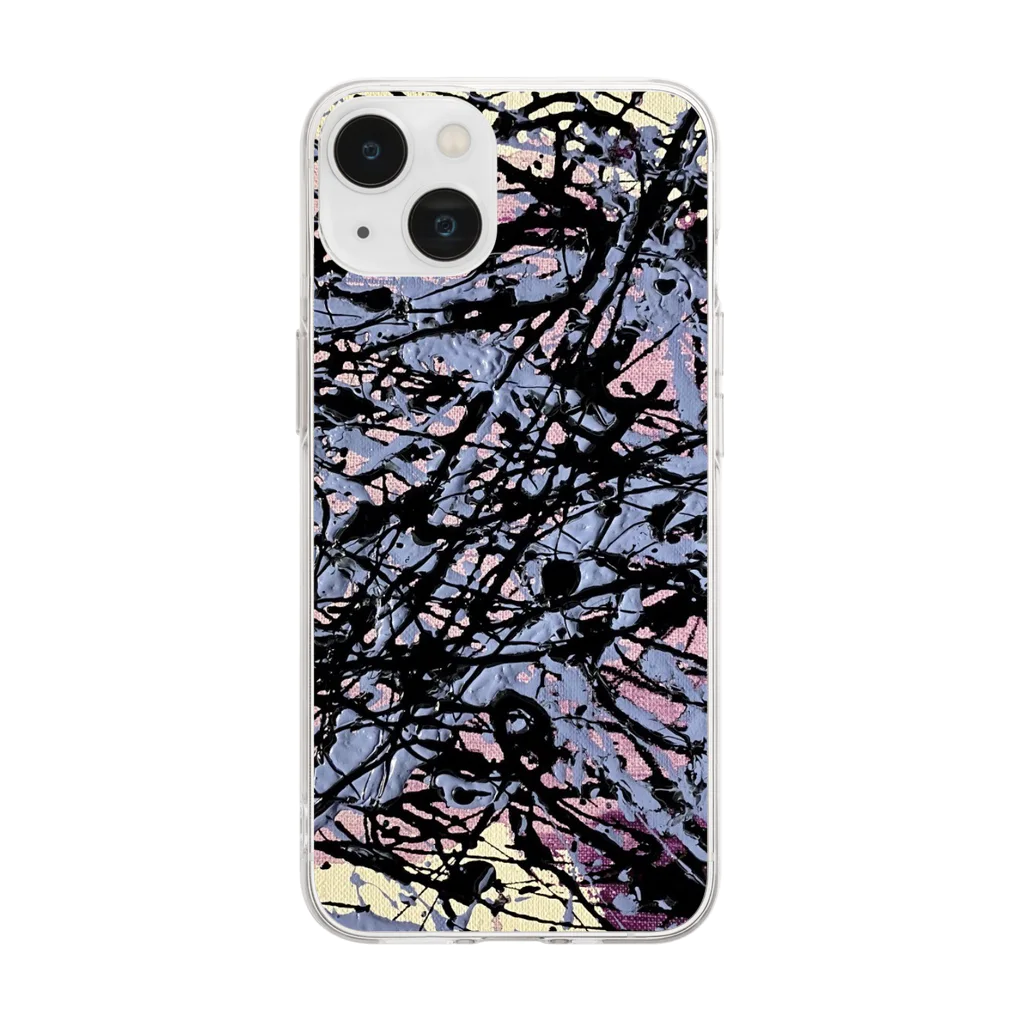 Studio Garanceの抽象画　#1120' Soft Clear Smartphone Case