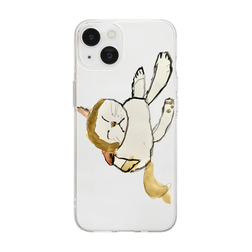 Konacchanの「にゃんこ」 Soft Clear Smartphone Case