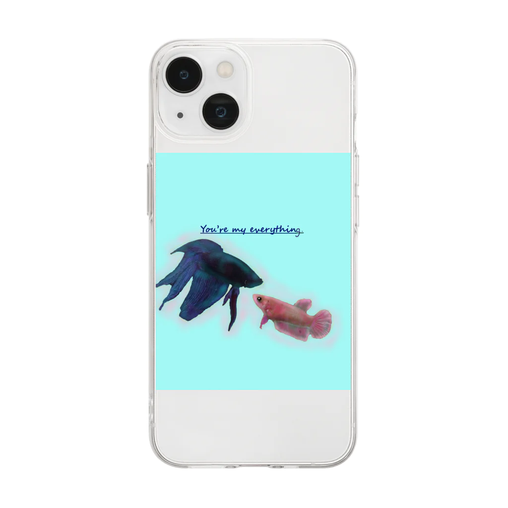 ♡BE HAPPY♡の恋する魚たち Soft Clear Smartphone Case