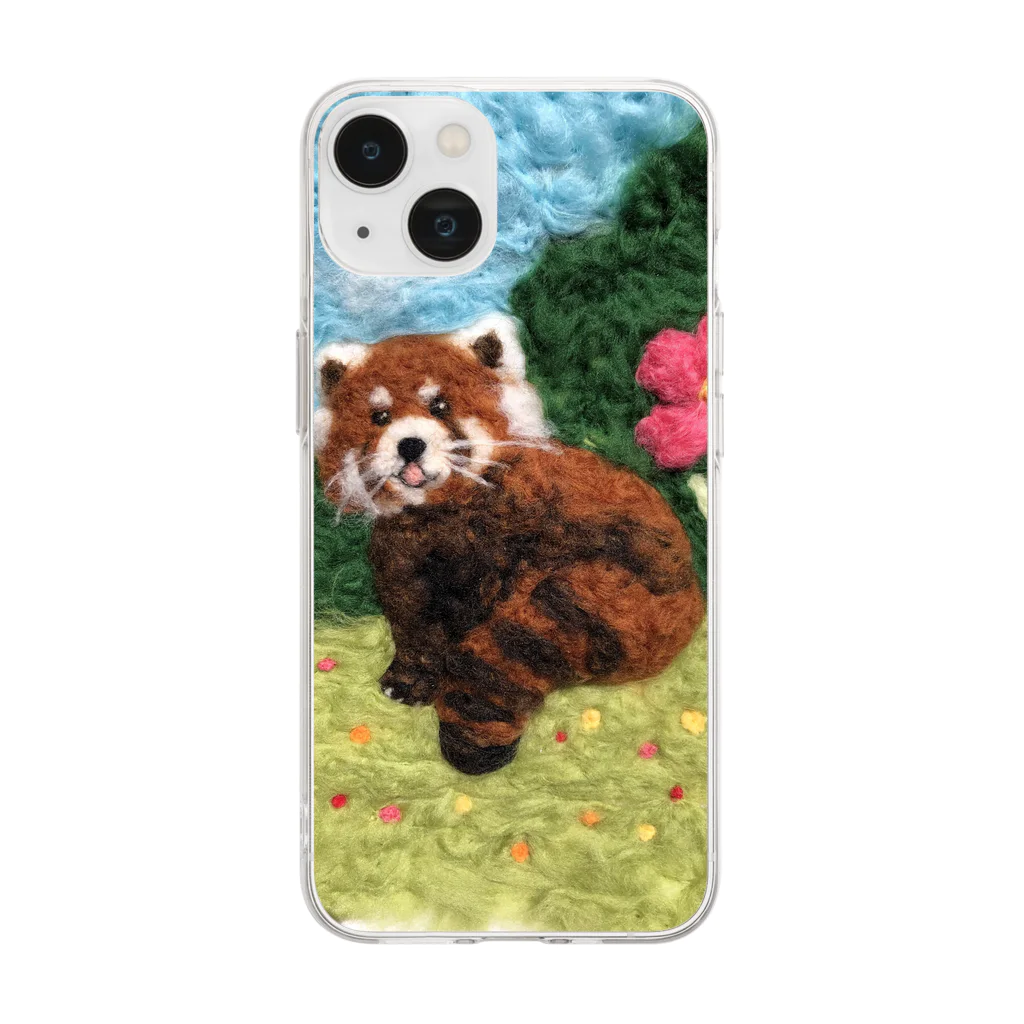 第2喜楽家の絶滅危惧種シリーズ　レッサーパンダ Soft Clear Smartphone Case