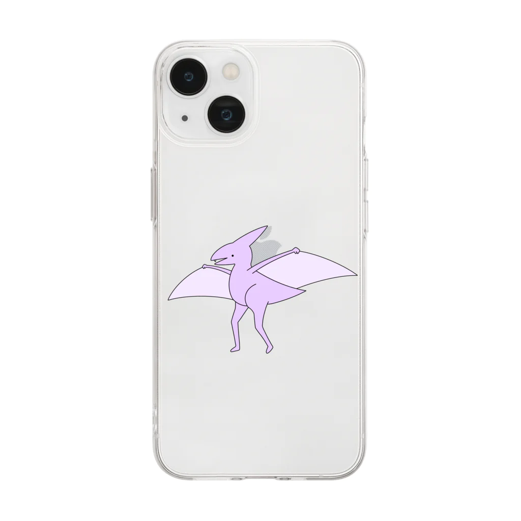 ご乱心ふれんずの美脚恐竜 Soft Clear Smartphone Case