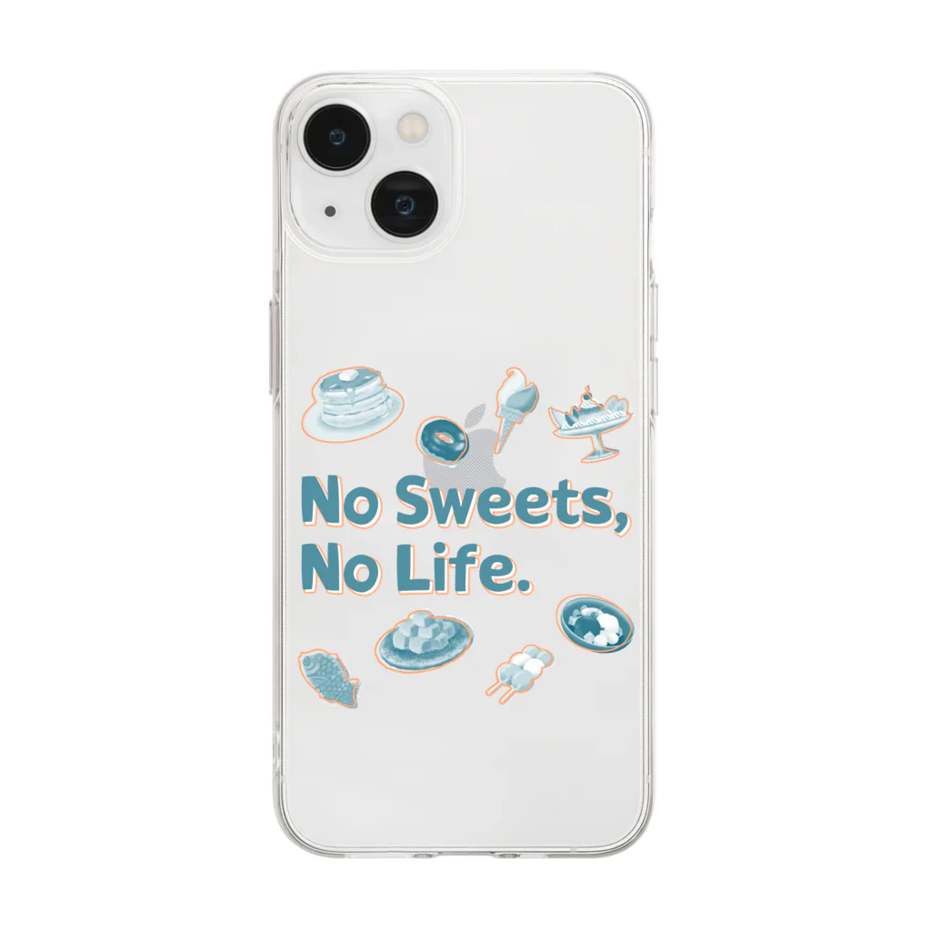 SU-KUのNo Sweets,No Life.Ⅱ Soft Clear Smartphone Case