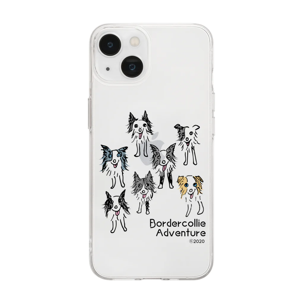 Bordercollie StreetのBCA709-5 Soft Clear Smartphone Case