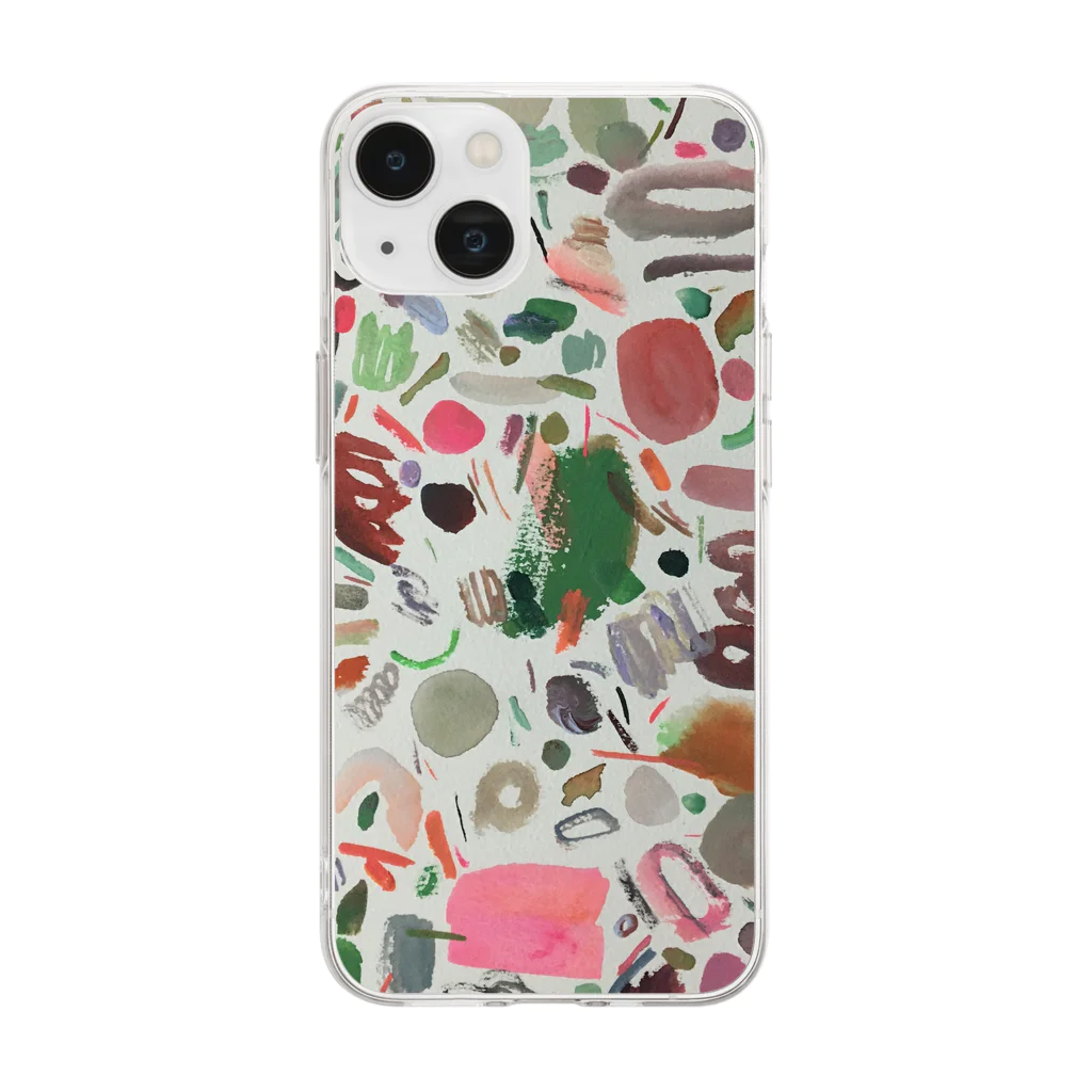 ennakonomaのabstract7 Soft Clear Smartphone Case