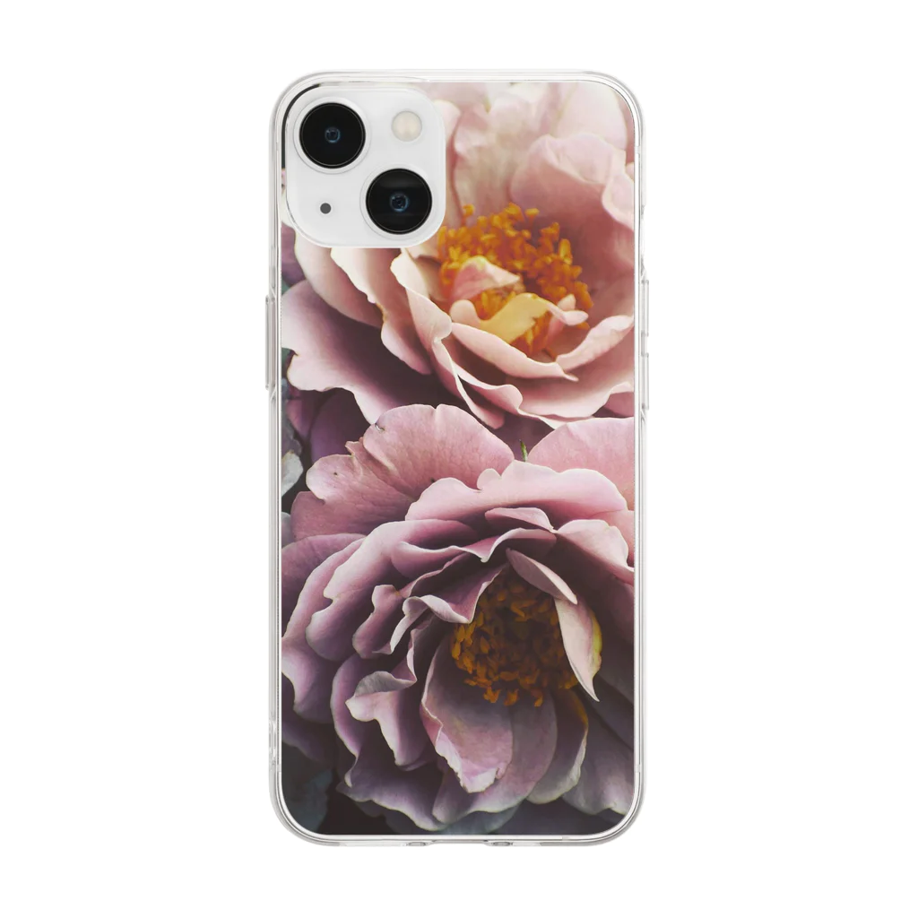 FUYUGITUNE-officialのROZES OF SILENCE Soft Clear Smartphone Case