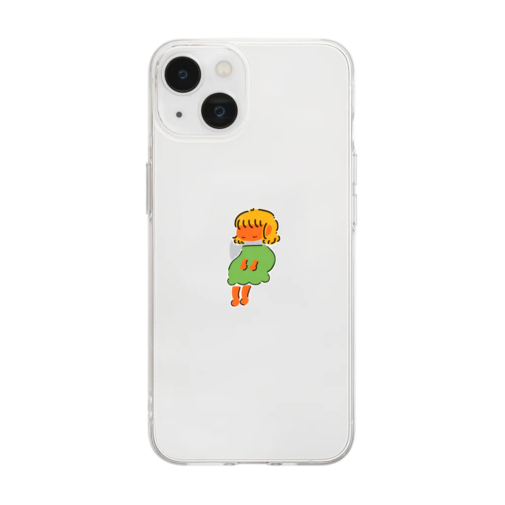 ものもらいのねむねむ Soft Clear Smartphone Case