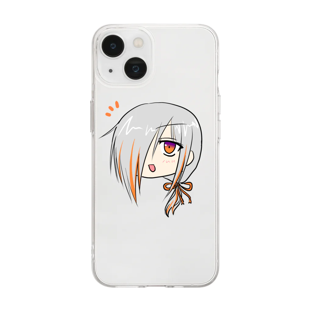 オレンジ相田のショップの相田ちゃん Soft Clear Smartphone Case