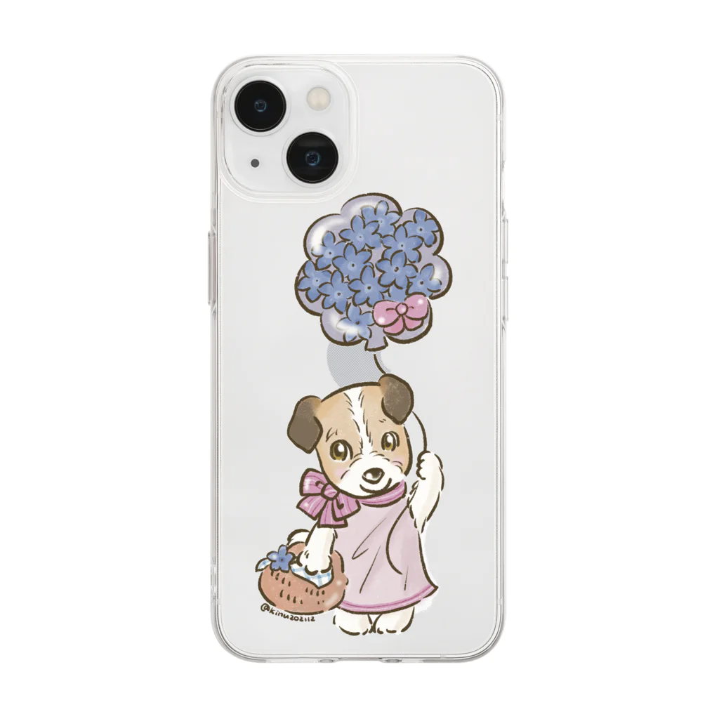 猫のきぬくんのお店のハニーちゃん Soft Clear Smartphone Case