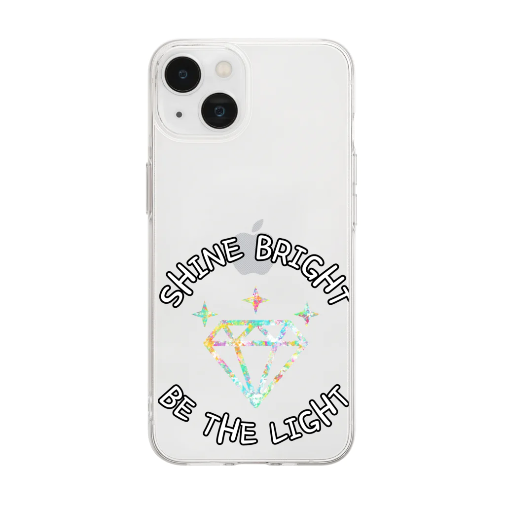 jsprintstudioのShine Bright, Be the Light Soft Clear Smartphone Case