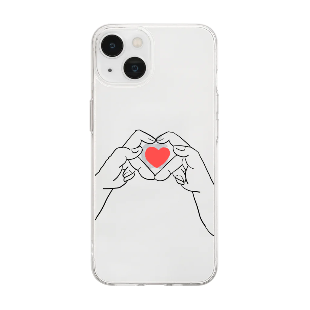 おにのパンツの♡ Soft Clear Smartphone Case