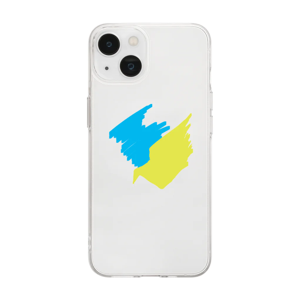 tree_のとり Soft Clear Smartphone Case