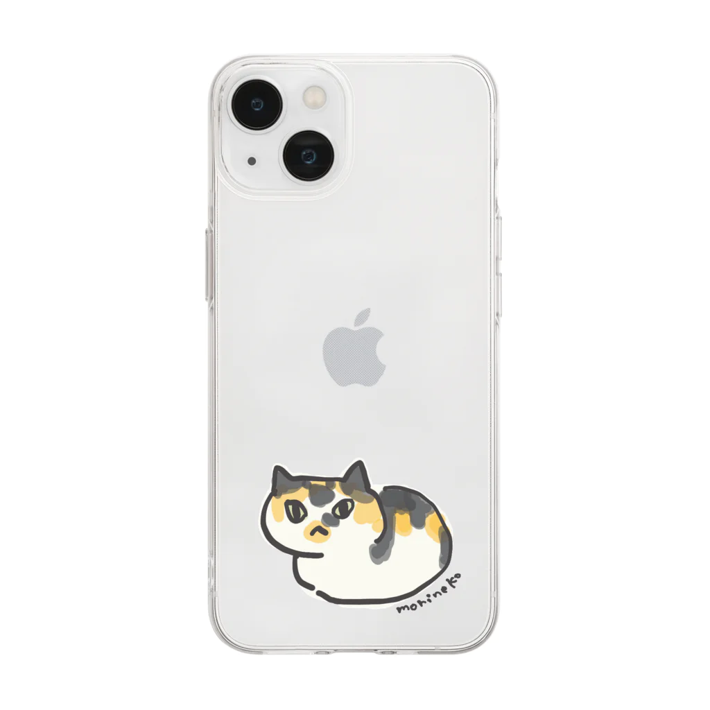 保護ねこカフェ もりねこのなつめちゃん Soft Clear Smartphone Case