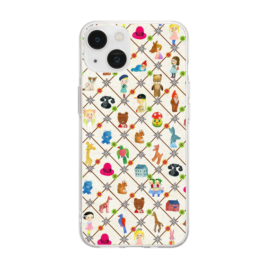 サイドメニューのmolintika wrapping paper Soft Clear Smartphone Case