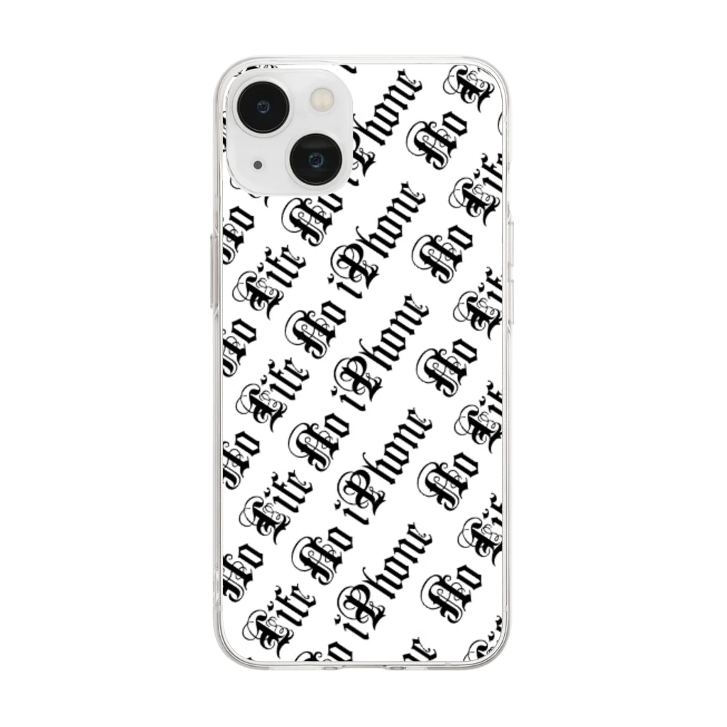 Tatoo Font Item 【TFI】のNo Life No iPhone Soft Clear Smartphone Case