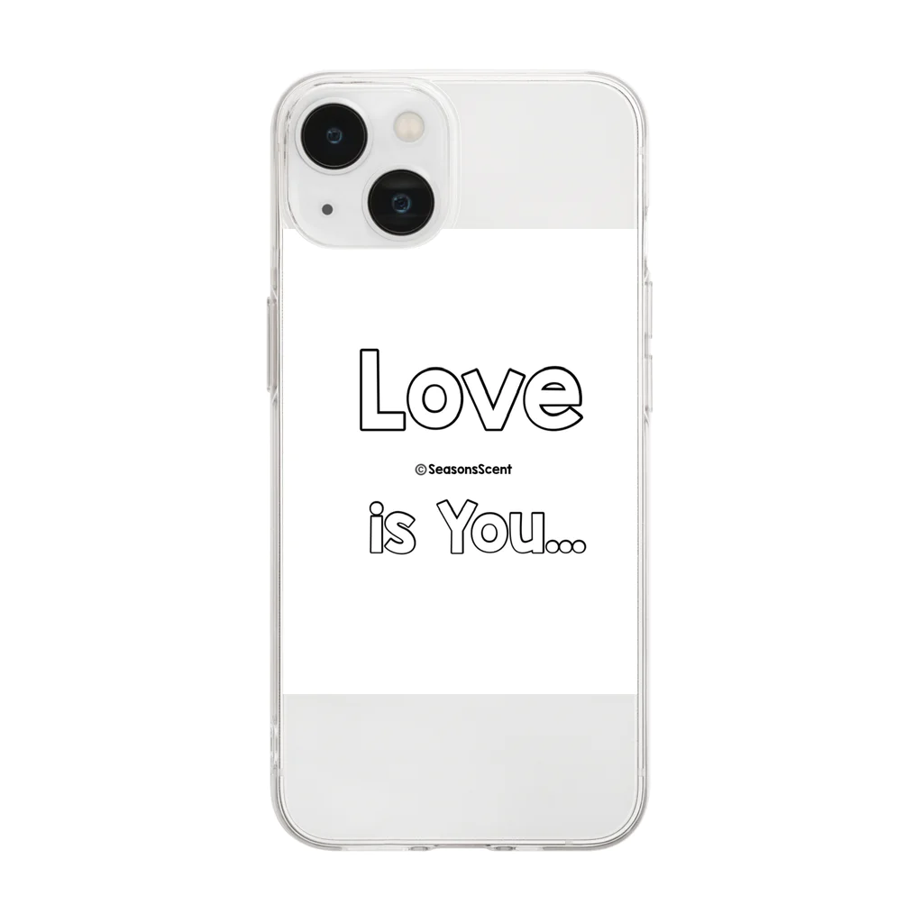 SeasonsScent のLove is You Soft Clear Smartphone Case