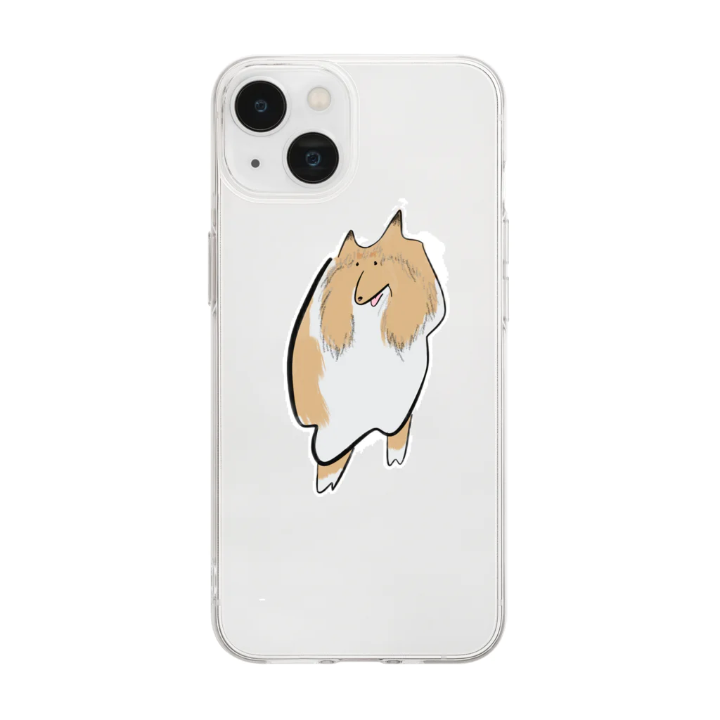 お米のラッシー Soft Clear Smartphone Case