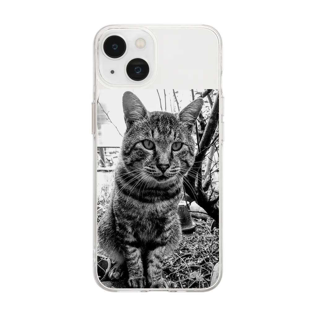 Bohcaの野生的な猫 Soft Clear Smartphone Case