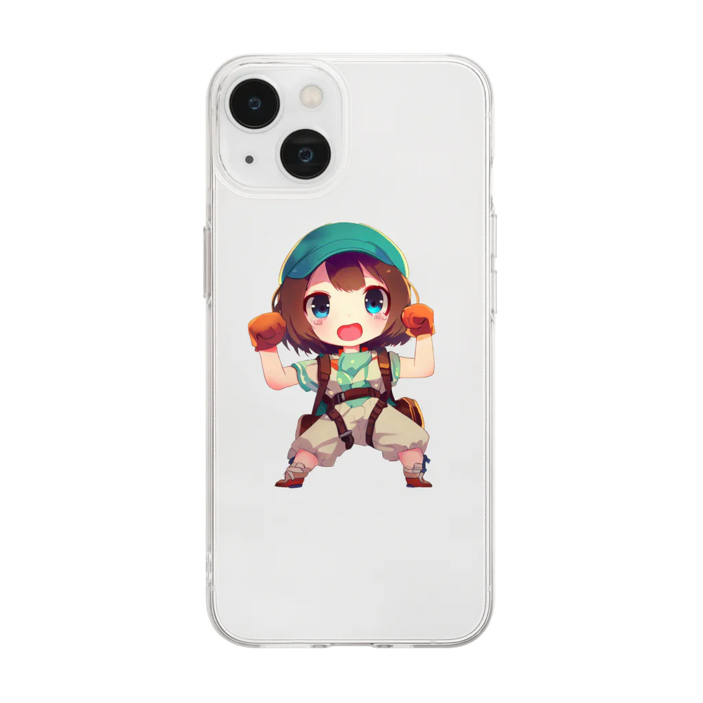 スバルSUZURI店のクライム Soft Clear Smartphone Case