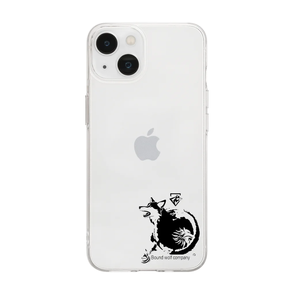 光学大佐　公式サイト【Bound  wolf company】の【公式】BOUND　WOLF　COMPANY　ロゴ入りグッズ Soft Clear Smartphone Case