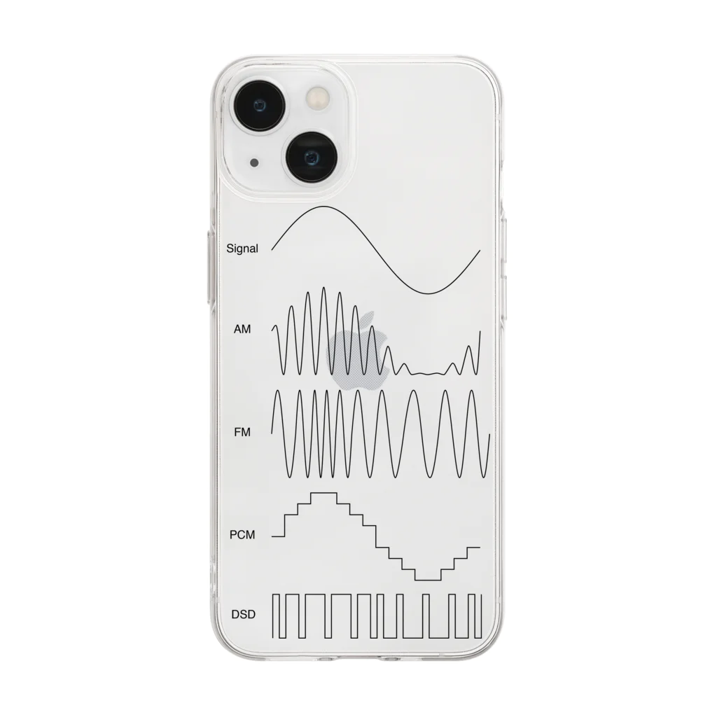 monaural-soundのいろいろな変調方式 Soft Clear Smartphone Case