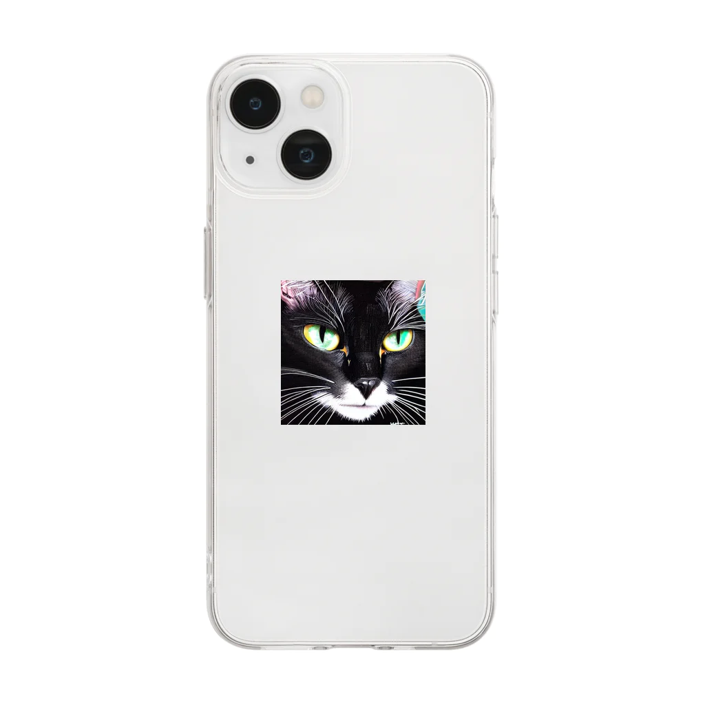 CAT GPT?のイケメンの心得 Soft Clear Smartphone Case