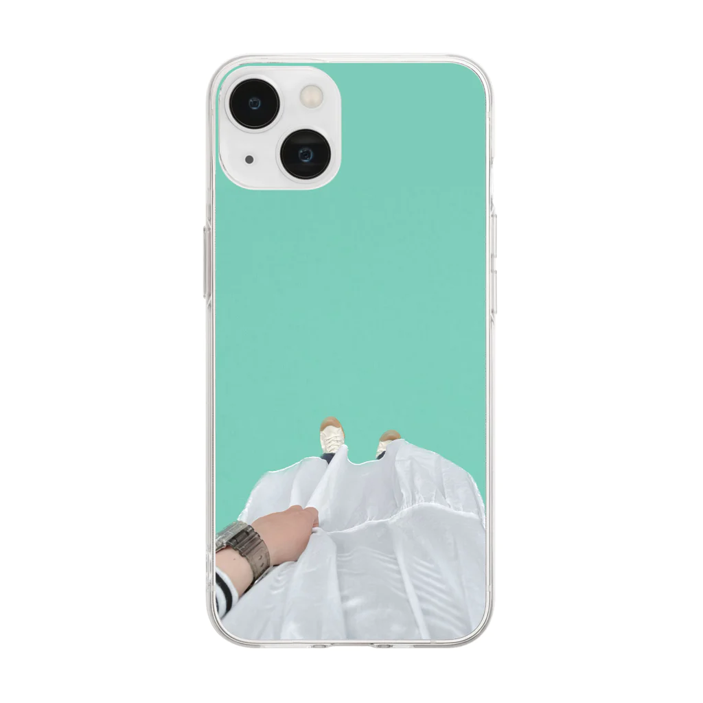 くすくすのあしもと Soft Clear Smartphone Case