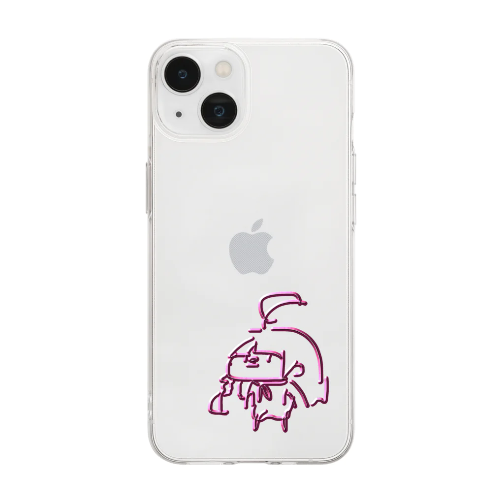 にさいじのきまぐれしょっぷのiron phi Soft Clear Smartphone Case