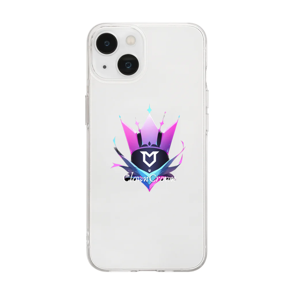 ClownCrown.jpのClownCrown Soft Clear Smartphone Case