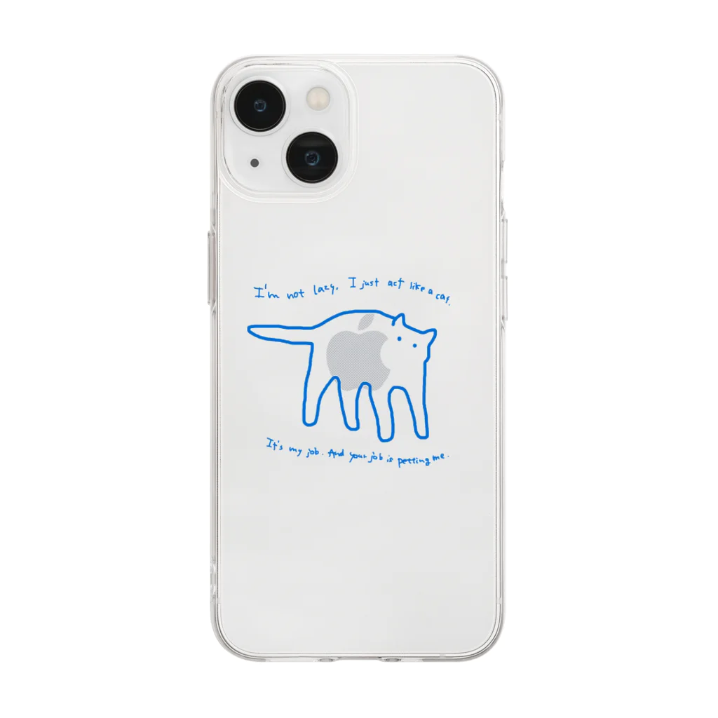 PEZのCat's job Soft Clear Smartphone Case