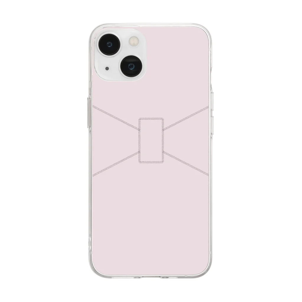 rilybiiのピンクリボン Soft Clear Smartphone Case