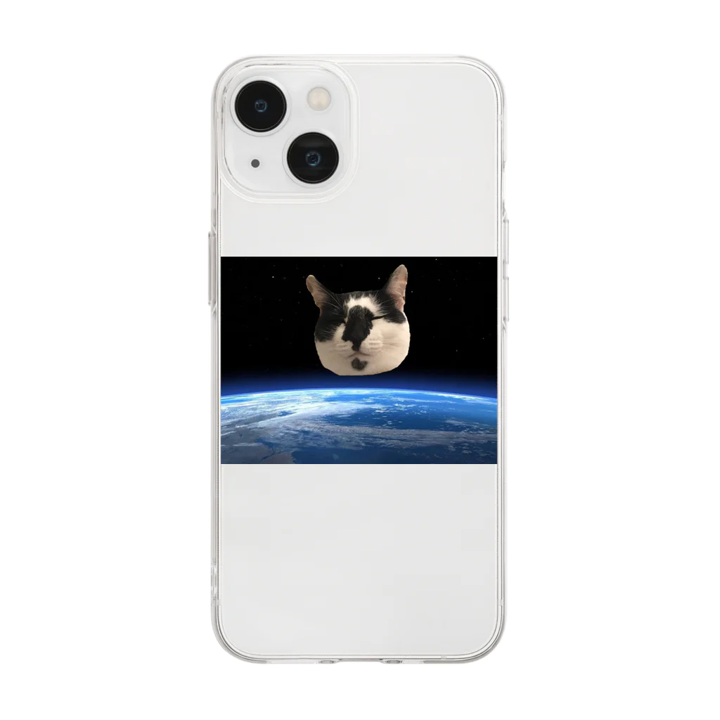 百鬼夜行の衛星猫 Soft Clear Smartphone Case