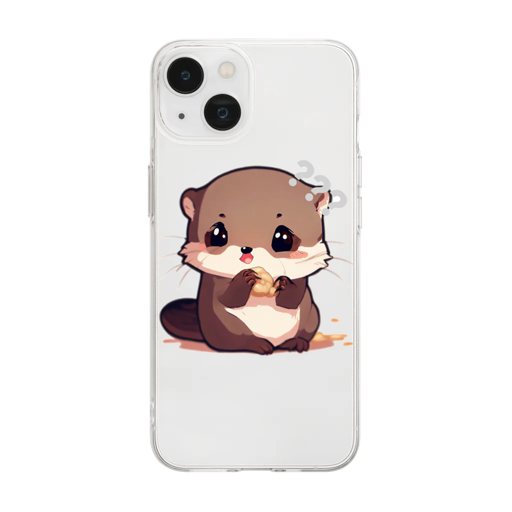 ULULUのコツメカワウソ Soft Clear Smartphone Case