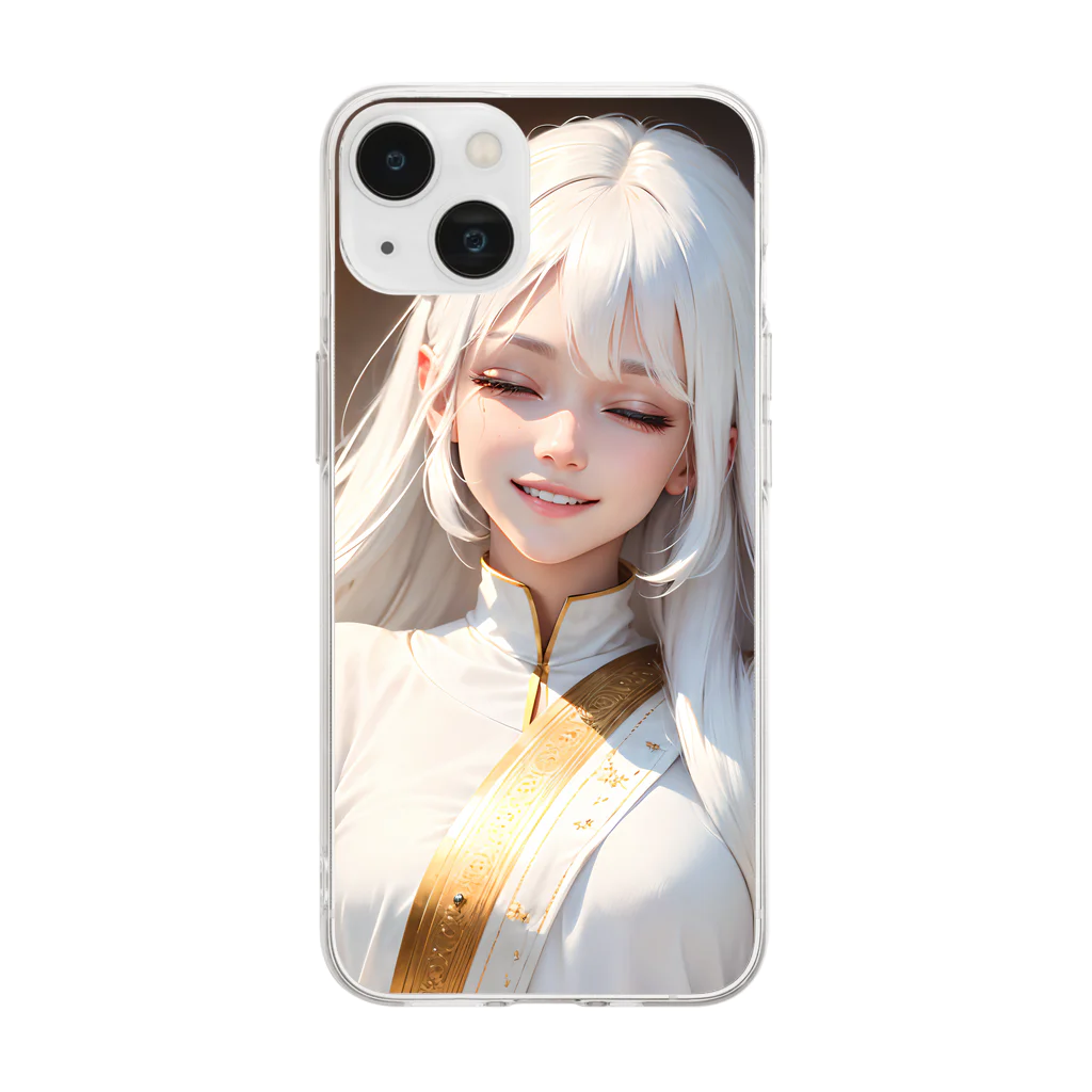 mochiのmochi#0005 Soft Clear Smartphone Case